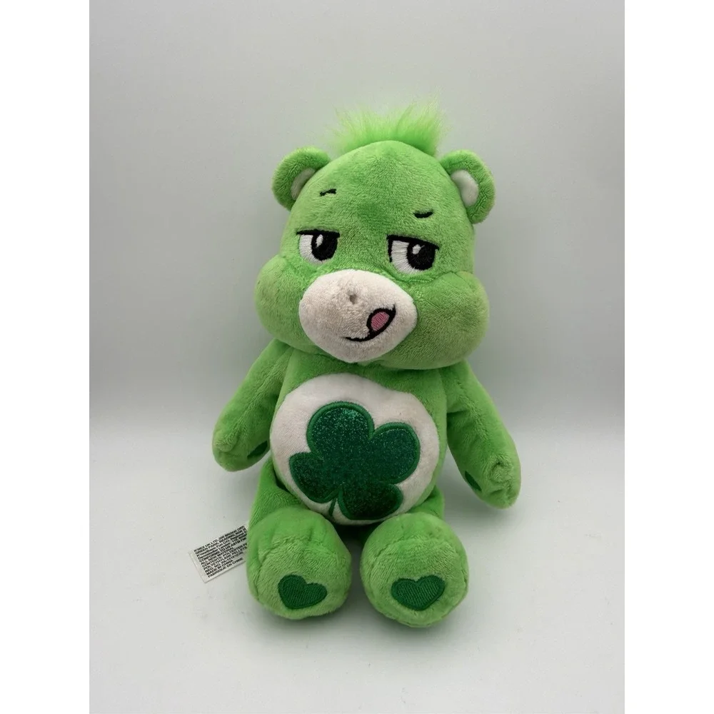 Care Bears Good Luck Bear Plush Green Stuffed Animal 820453